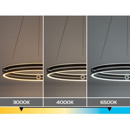 Rabalux - LED suspension dimmable sur câble LED/60W/230V 3000-6500K gris + télécommande