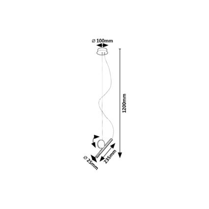 Rabalux - Suspension filaire LED/3W/230V 3000K