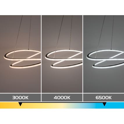 Rabalux - Suspension LED à intensité variable sur câble LED/75W/230V 3000-6500K + télécommande