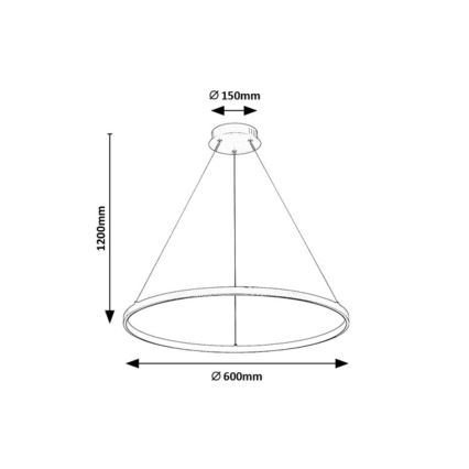 Rabalux - Suspension LED sur câble LED/55W/230V 3000K