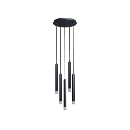Rabalux - Suspension filaire 5xG9/5W/230V noir