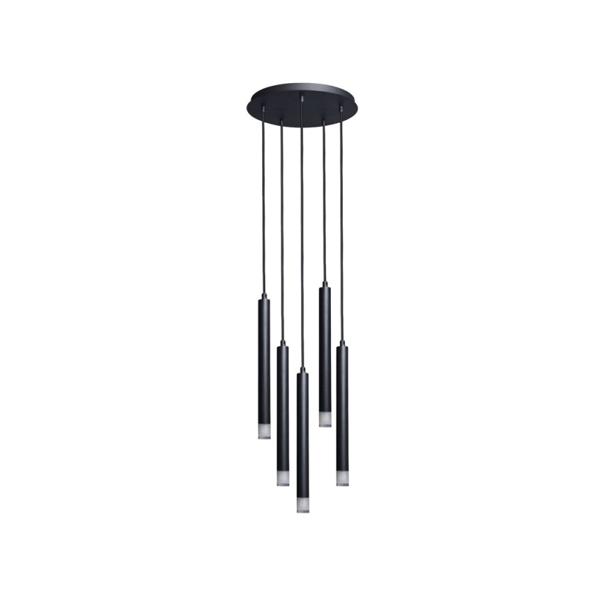 Rabalux - Suspension filaire 5xG9/5W/230V noir