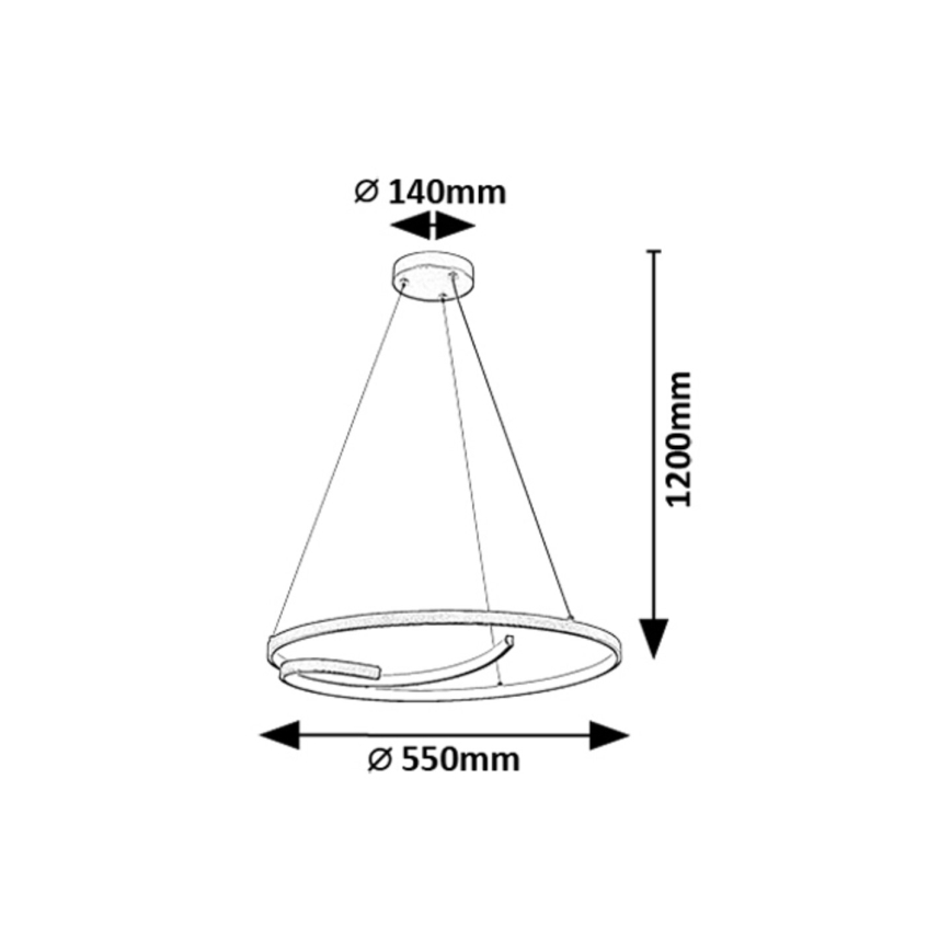 Rabalux - Suspension filaire LED/40W/230V 4000K