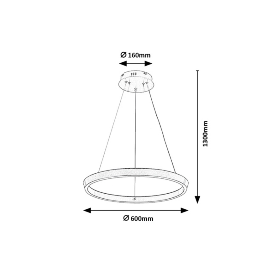 Rabalux - Suspension LED dimmable sur câble LED/36W/230V 3000–6500K + télécommande