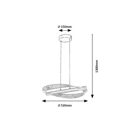 Rabalux - Suspension LED sur câble LED/24W/230V 3000K