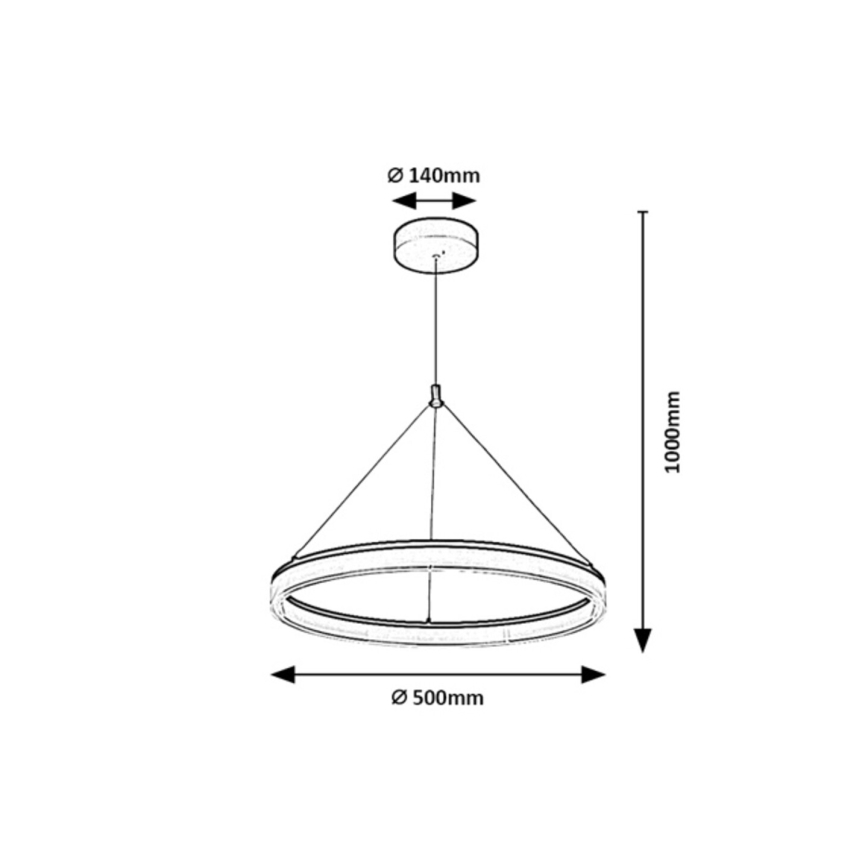 Rabalux - Suspension LED dimmable sur câble LED/24W/230V 3000-6500K + télécommande