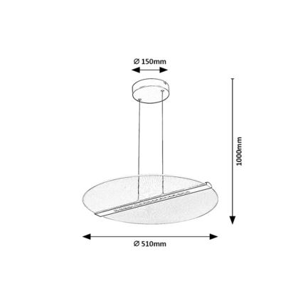 Rabalux - Suspension LED sur câble LED/24W/230V 3000K