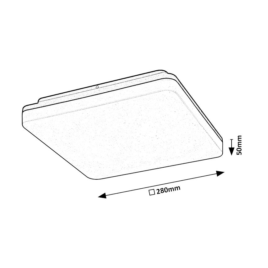 Rabalux - Plafonnier de salle de bain LED/24W/230V IP54