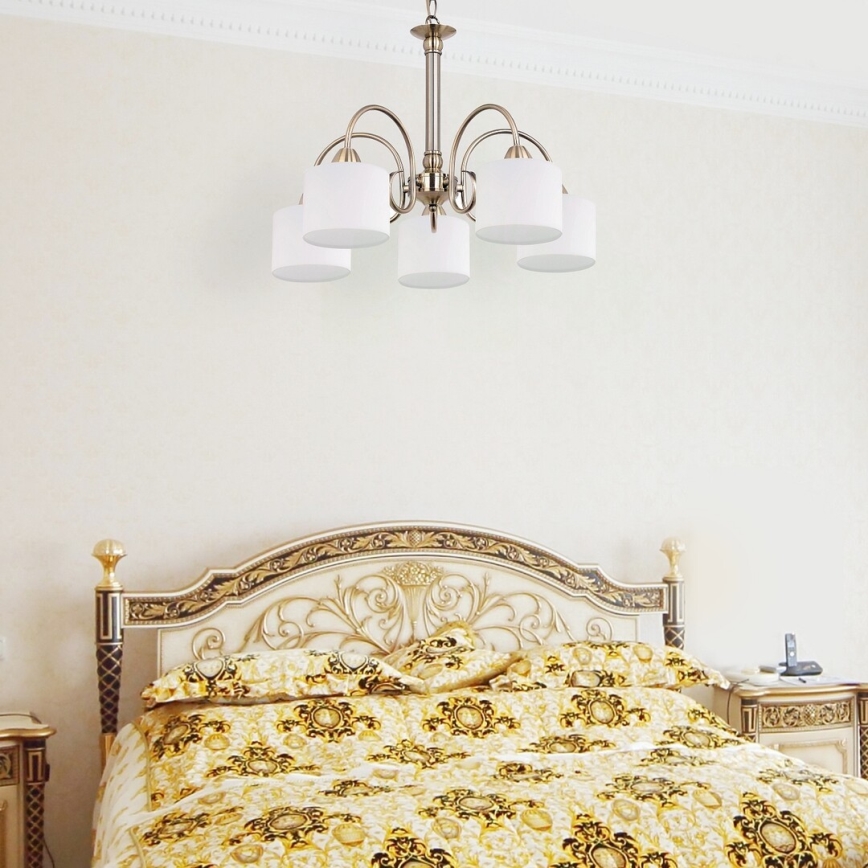 Rabalux 7276 - Lustre EDITH 5xE27/60W/230V bronze