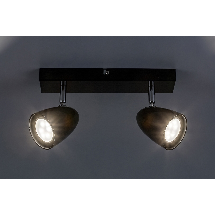 Rabalux - Spot 2xGU10/5W/230V noir