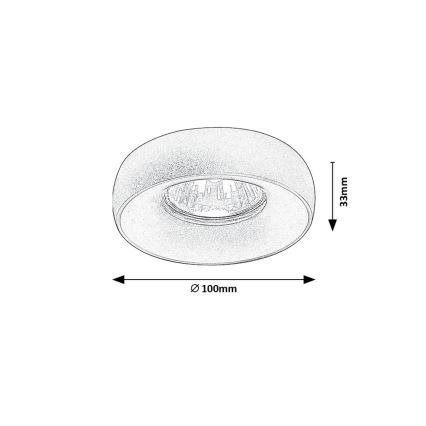 Rabalux - Spot encastrable 2en1 1xGU10/25W/230V
