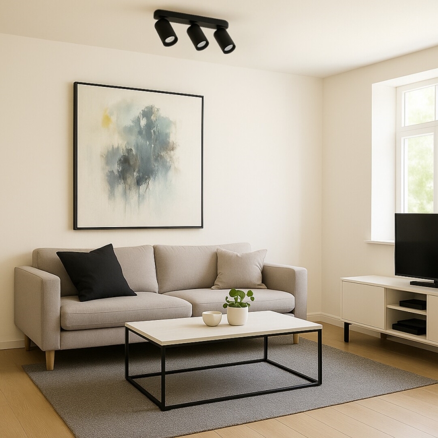 Rabalux - Spot orientable 3xGU10/7W/230V noir