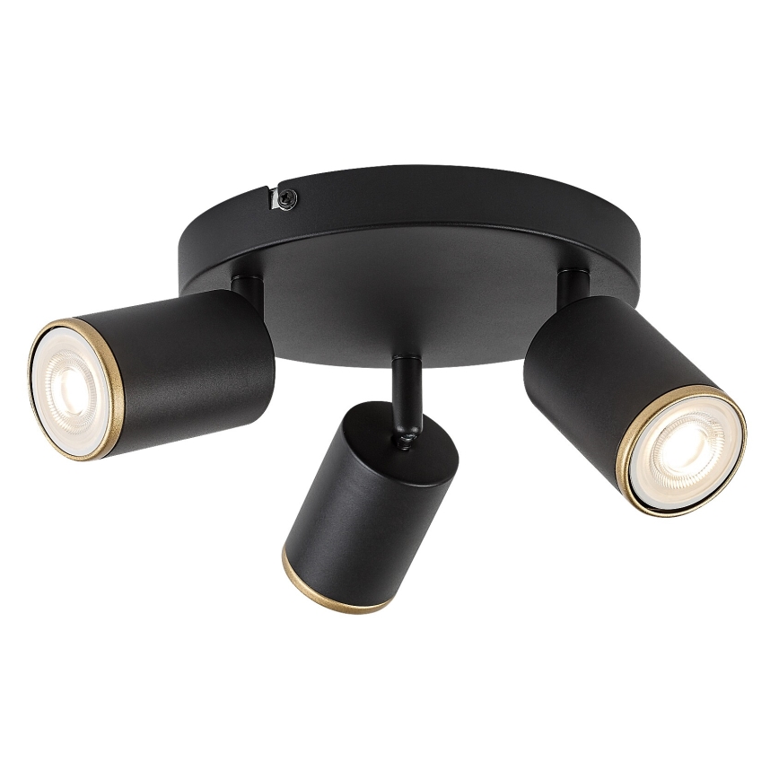 Rabalux - Spot 3xGU10/15W/230V noir