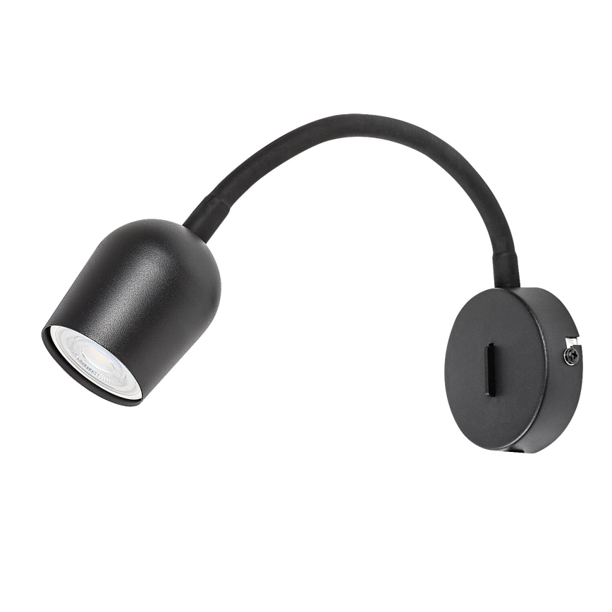 Rabalux - Applique spot murale 1x GU10/15W/230V noire