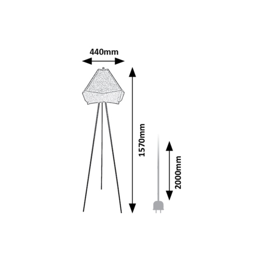 Rabalux - Lampadaire 1xE27/40W/230V
