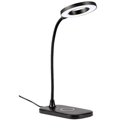 Rabalux - Lampe de table tactile à intensité variable avec charge sans fil LED/5W/5V 2700-6000K noir