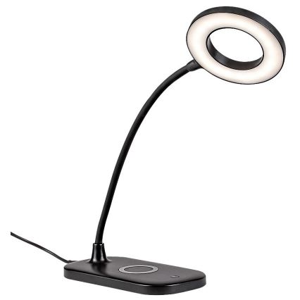 Rabalux - Lampe de table tactile à intensité variable avec charge sans fil LED/5W/5V 2700-6000K noir