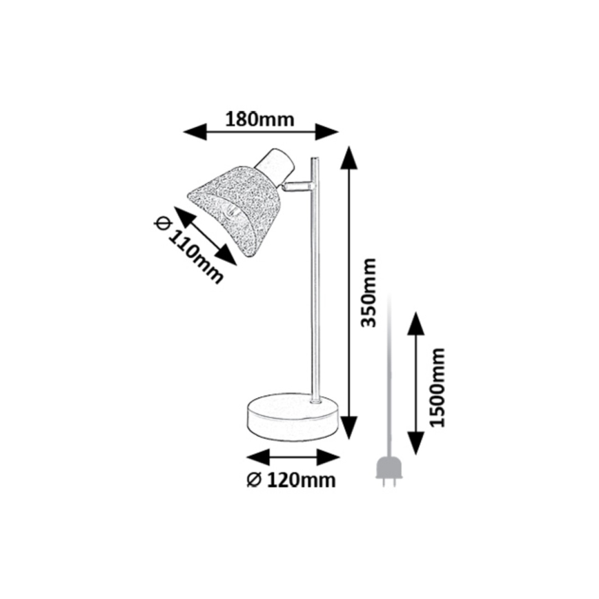 Rabalux - Lampe de table 1xE14/10W/230V