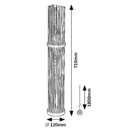 Rabalux - Lampadaire 2xE27/40W/230V