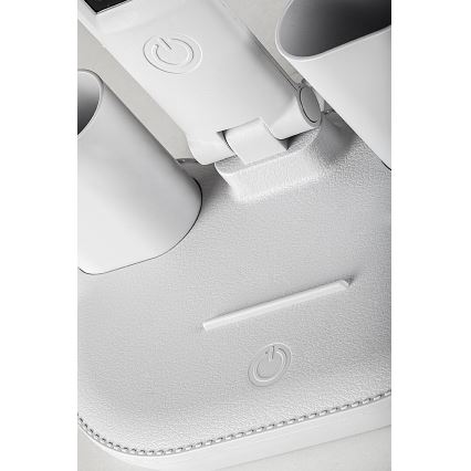 Rabalux - Lampe de bureau LED à intensité variable avec ventilateur et écran LED/7W/5V 3000/4000/6500K