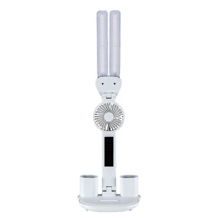Rabalux - Lampe de bureau LED à intensité variable avec ventilateur et écran LED/7W/5V 3000/4000/6500K