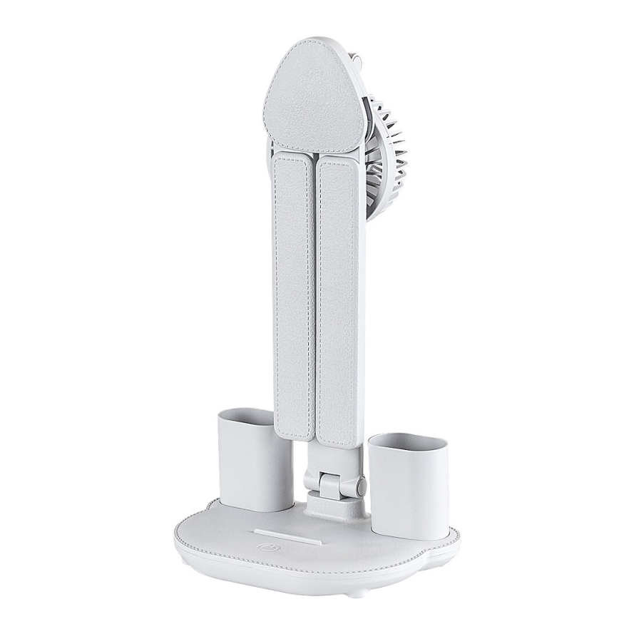 Rabalux - Lampe de bureau LED à intensité variable avec ventilateur et écran LED/7W/5V 3000/4000/6500K