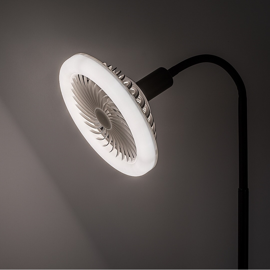 Rabalux - Lampadaire LED dimmable avec ventilateur Ø 30 cm 1xE27/16W/230V 3000–6500K + télécommande