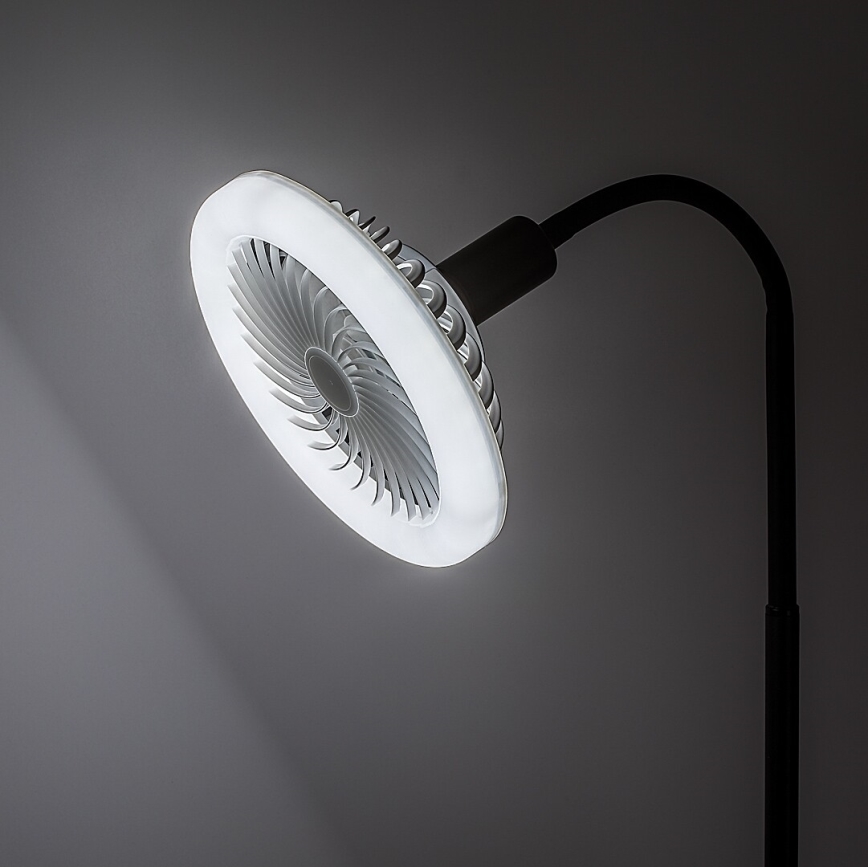Rabalux - Lampadaire LED dimmable avec ventilateur Ø 30 cm 1xE27/16W/230V 3000–6500K + télécommande