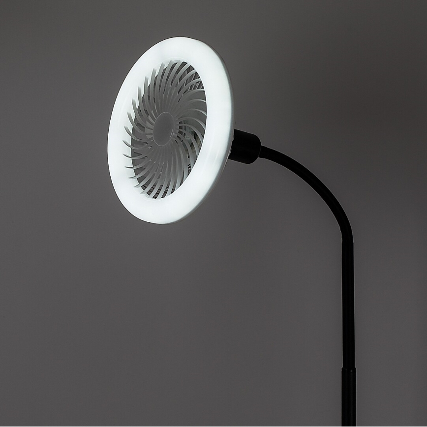 Rabalux - Lampadaire LED dimmable avec ventilateur Ø 30 cm 1xE27/16W/230V 3000–6500K + télécommande