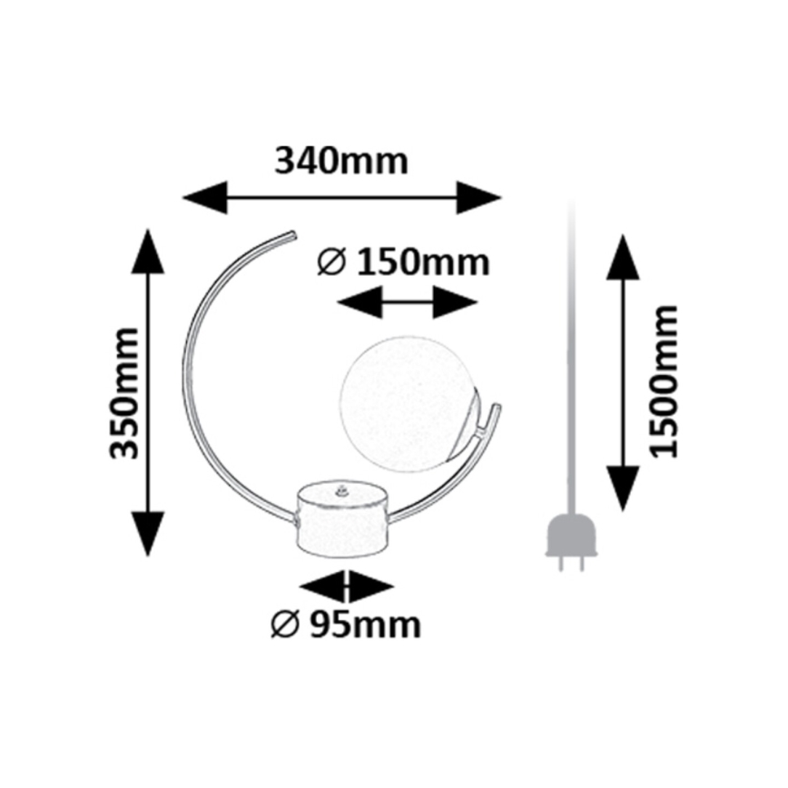 Rabalux - Lampe de table 1xE14/25W/230V