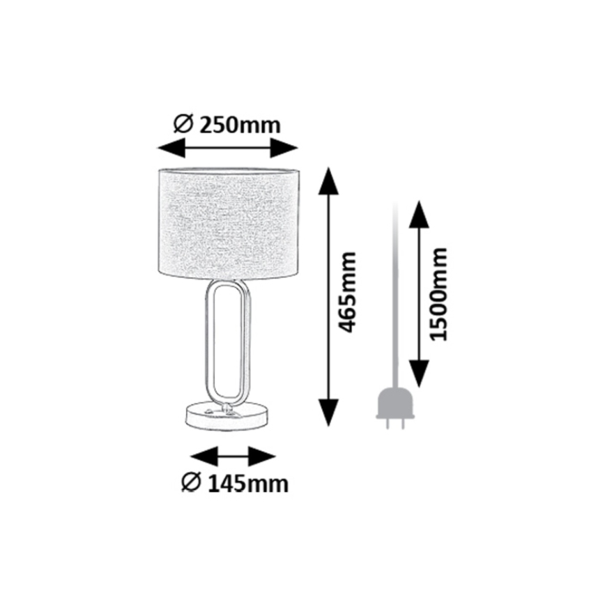 Rabalux - Lampe de table 1xE27/60W/230V + LED/8W