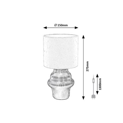Rabalux - Lampe de table 1xE14/40W/230V verte