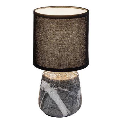 Rabalux - Lampe de table 1xE14/40W/230V, noire, décor marbre