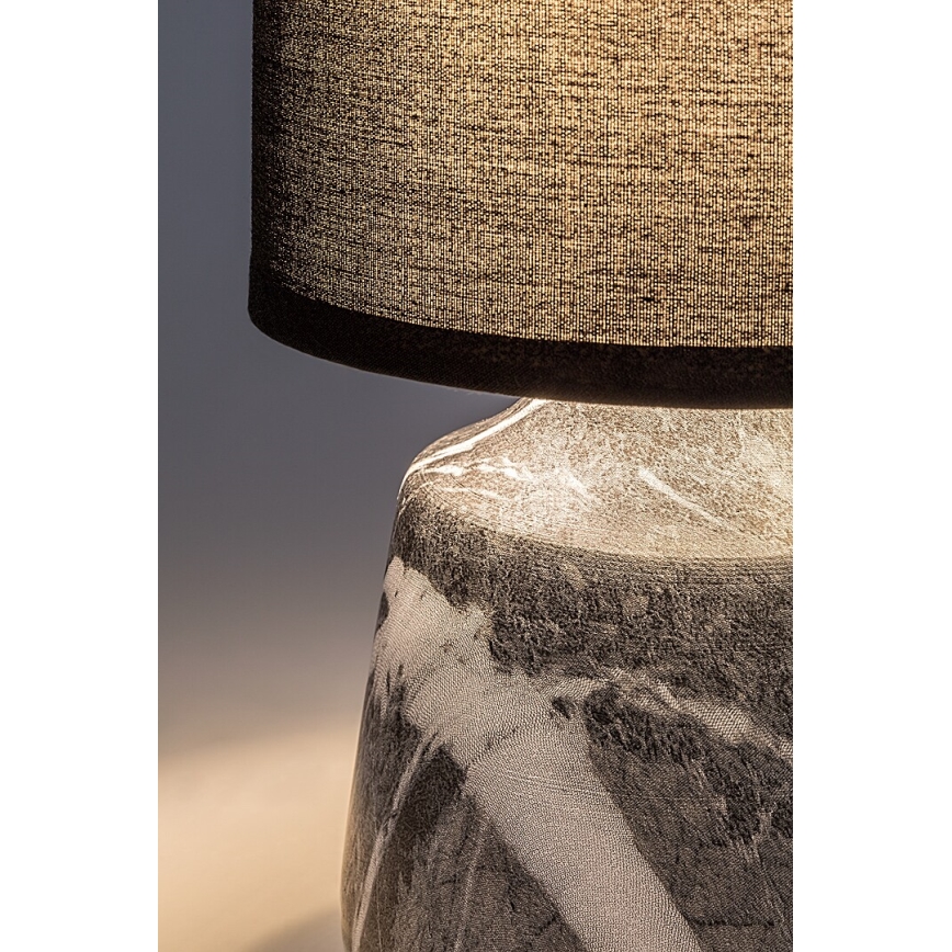 Rabalux - Lampe de table 1xE14/40W/230V, noire, décor marbre