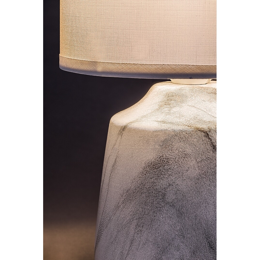 Rabalux - Lampe de table 1xE14/40W/230V blanche/effet marbre