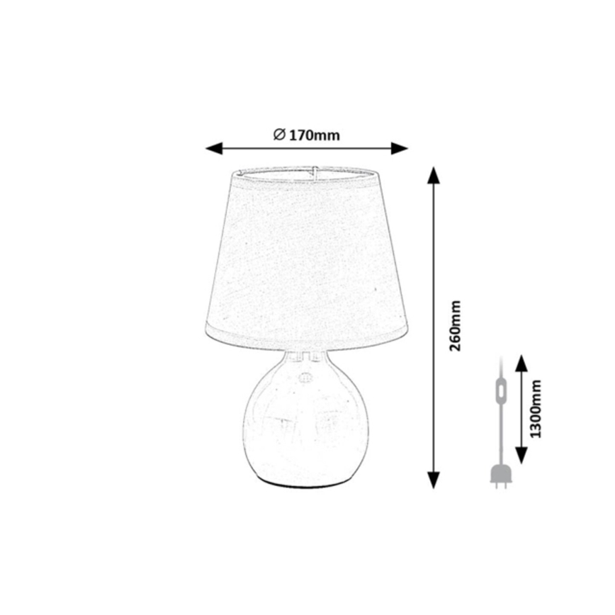Rabalux - Lampe de table 1xE14/40W/230V vert menthe