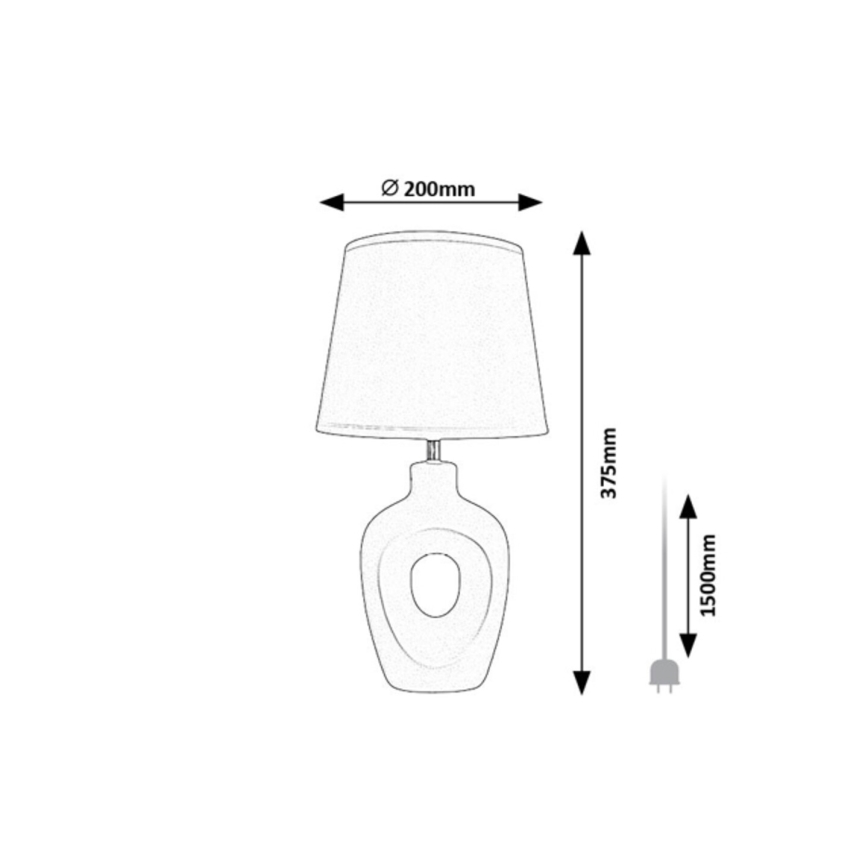 Rabalux - Lampe de table 1xE14/25W/230V beige