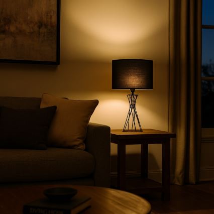 Rabalux - Lampe de table noire 1xE27/40W/230V