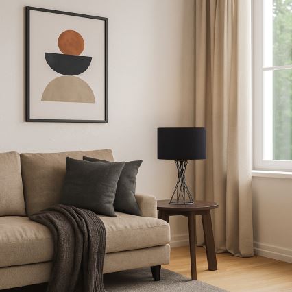 Rabalux - Lampe de table noire 1xE27/40W/230V