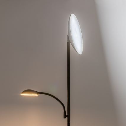 Rabalux - Lampadaire LED à intensité variable LED/23W/230V 3000/4200/6500 noir
