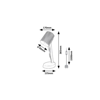 Rabalux - Lampe de table 1xE14/11W/230V rose