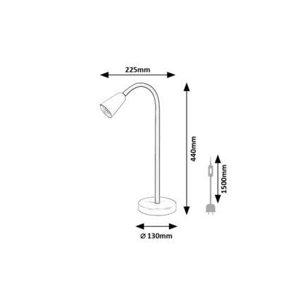 Rabalux - Lampe de table 1xGU10/7W/230V kaki