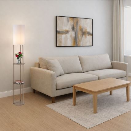 Rabalux - Lampadaire sur pied avec étagères 1xE27/40W/230V beige