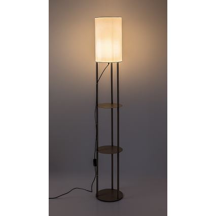 Rabalux - Lampadaire sur pied avec étagères 1xE27/40W/230V beige