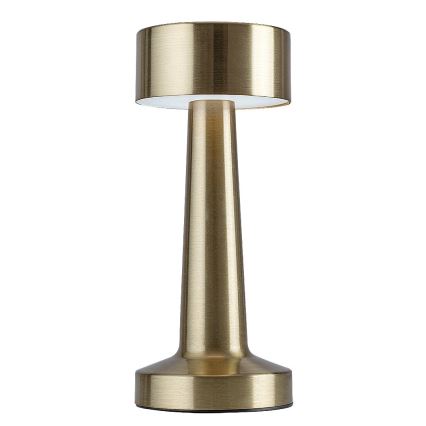 Rabalux - Lampe de table tactile rechargeable LED/2,7W/5V 1200mAh 3000/4000/6000K doré