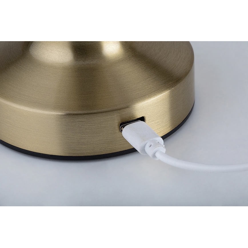 Rabalux - Lampe de table tactile rechargeable LED/2,7W/5V 1200mAh 3000/4000/6000K doré