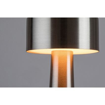 Rabalux - Lampe de table tactile rechargeable LED/2,7W/5V 1200mAh 3000/4000/6000K chrome mat