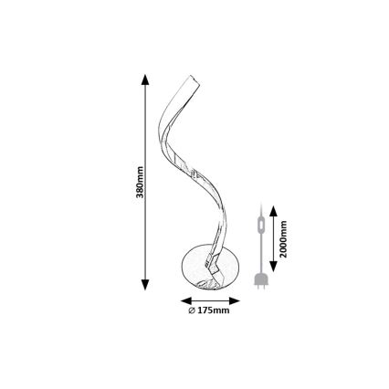 Rabalux - Lampe de table LED/3W/230V 4000K chrome brillant