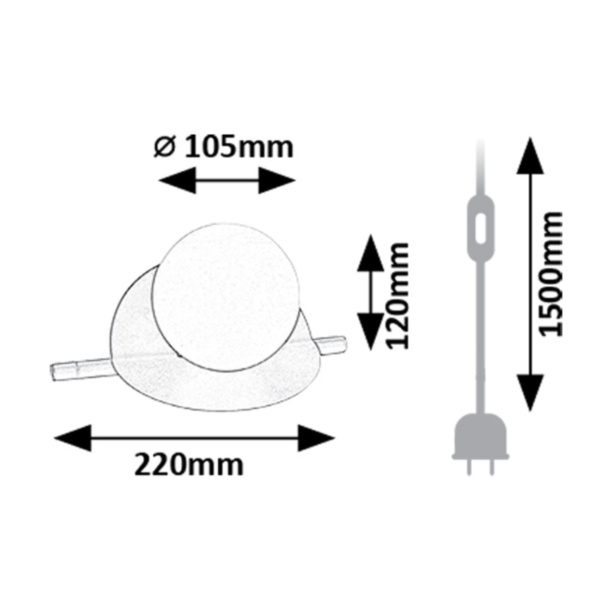 Rabalux - Lampe de table 1xG9/5W/230V