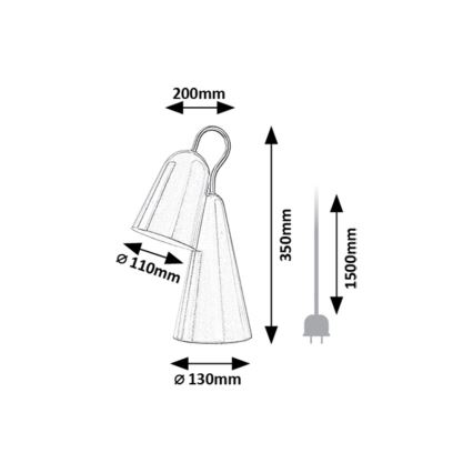 Rabalux - Lampe de table 1xE14/4W/230V rose